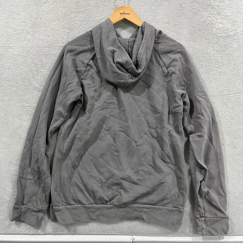 Under Armour Hoodie Youth XL Gray American Flag Print Fleece Lined Loose Fit